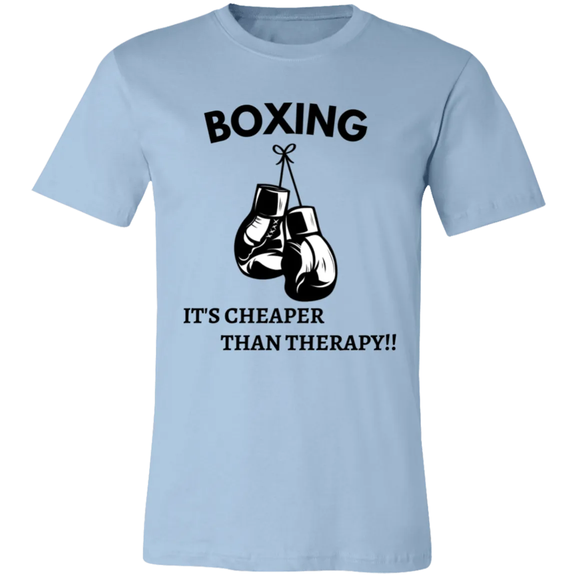 Boxing Cheaper Than Therapy Unisex Jersey Short-Sleeve T-Shirt