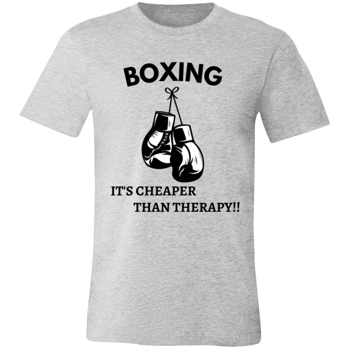 Boxing Cheaper Than Therapy Unisex Jersey Short-Sleeve T-Shirt