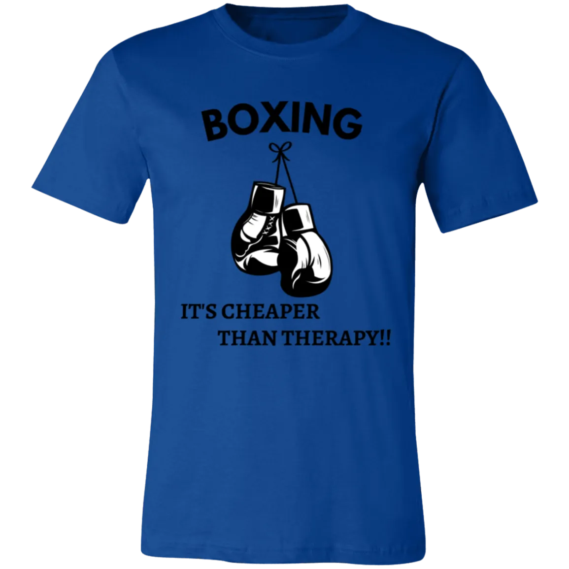 Boxing Cheaper Than Therapy Unisex Jersey Short-Sleeve T-Shirt