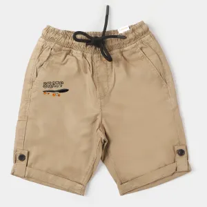 Boys Cotton Short Skate - KHAKI