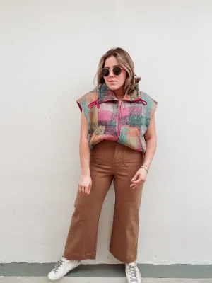Camel Wide Leg Pants