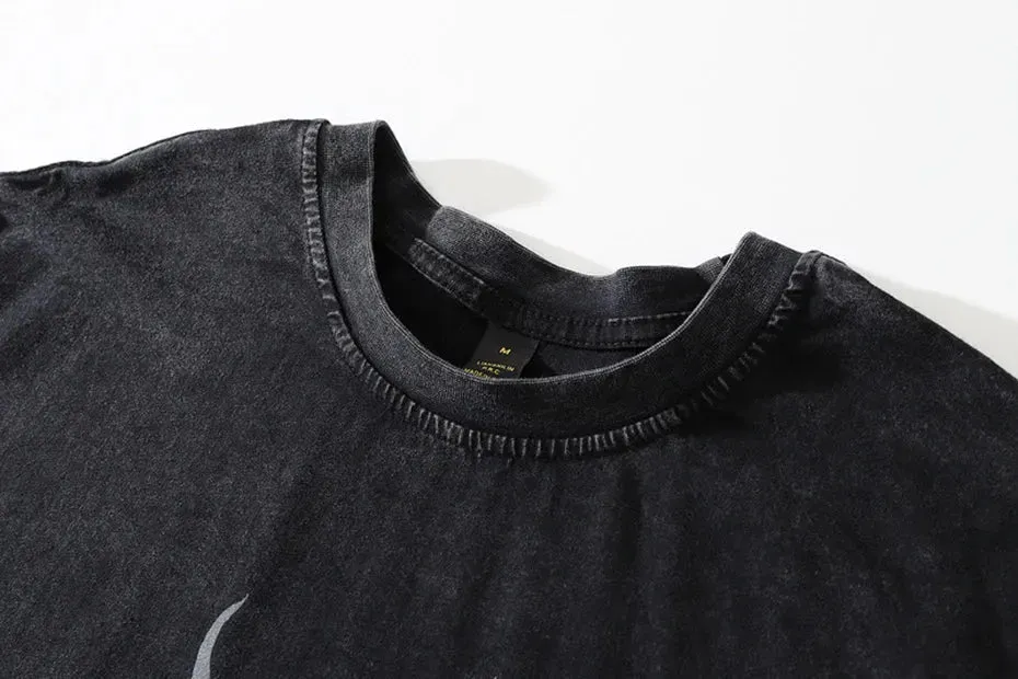 'Can't Stop Thinking' Oversized Cotton T-Shirt
