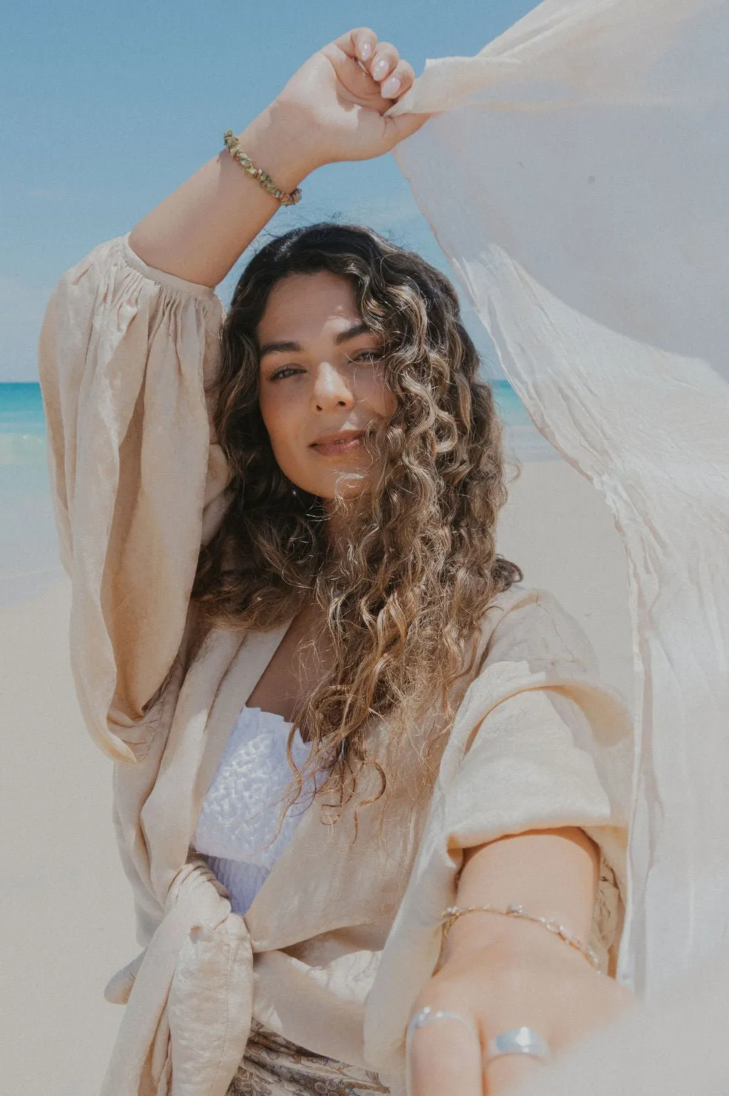 Circe kimono : champagne