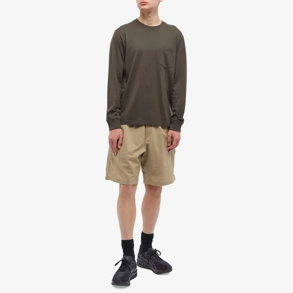 Comfortable shorts made of airy Nanga fabric, beige
