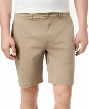 DKNY Men's Regular-Fit Stretch Tech Shorts, Khaki, W29 x L9