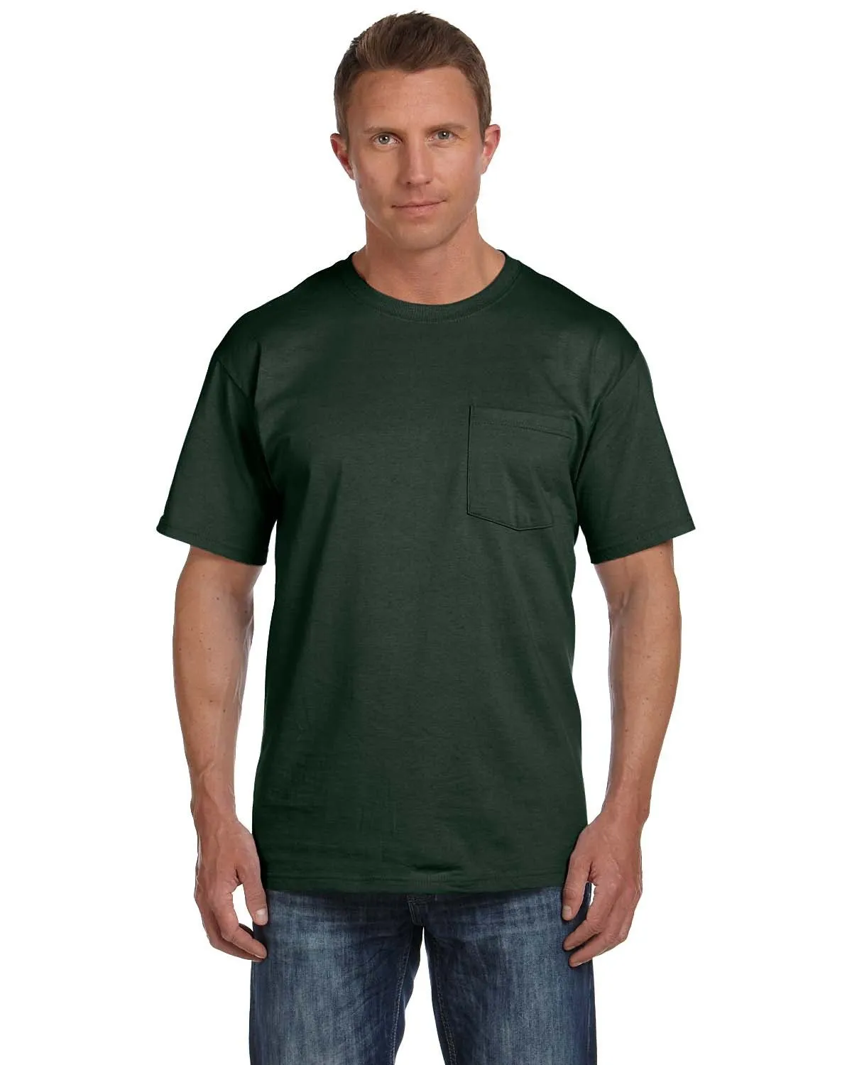 Fruit of the Loom Men's HD Cotton T-Shirt with a Pocket