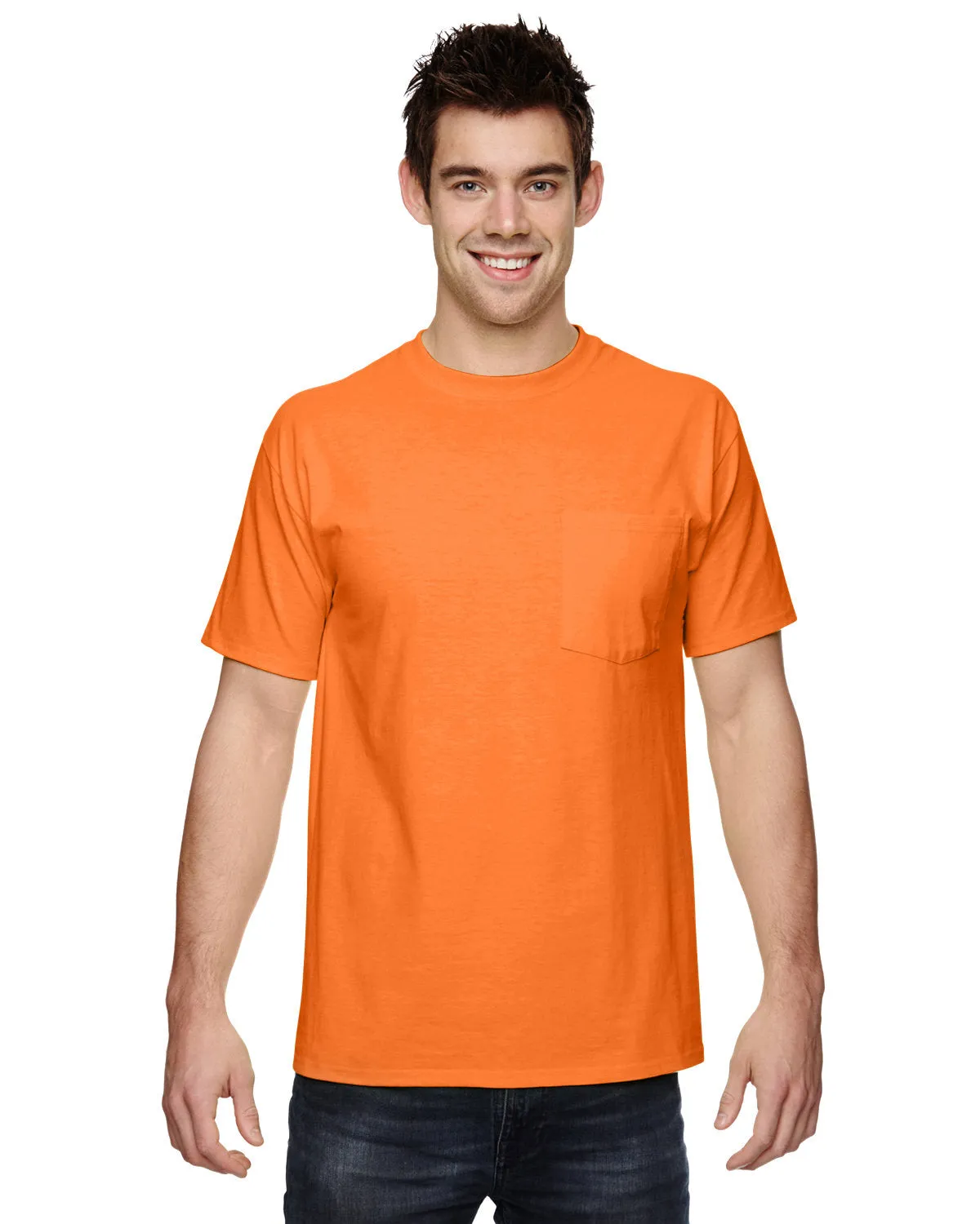 Fruit of the Loom Men's HD Cotton T-Shirt with a Pocket