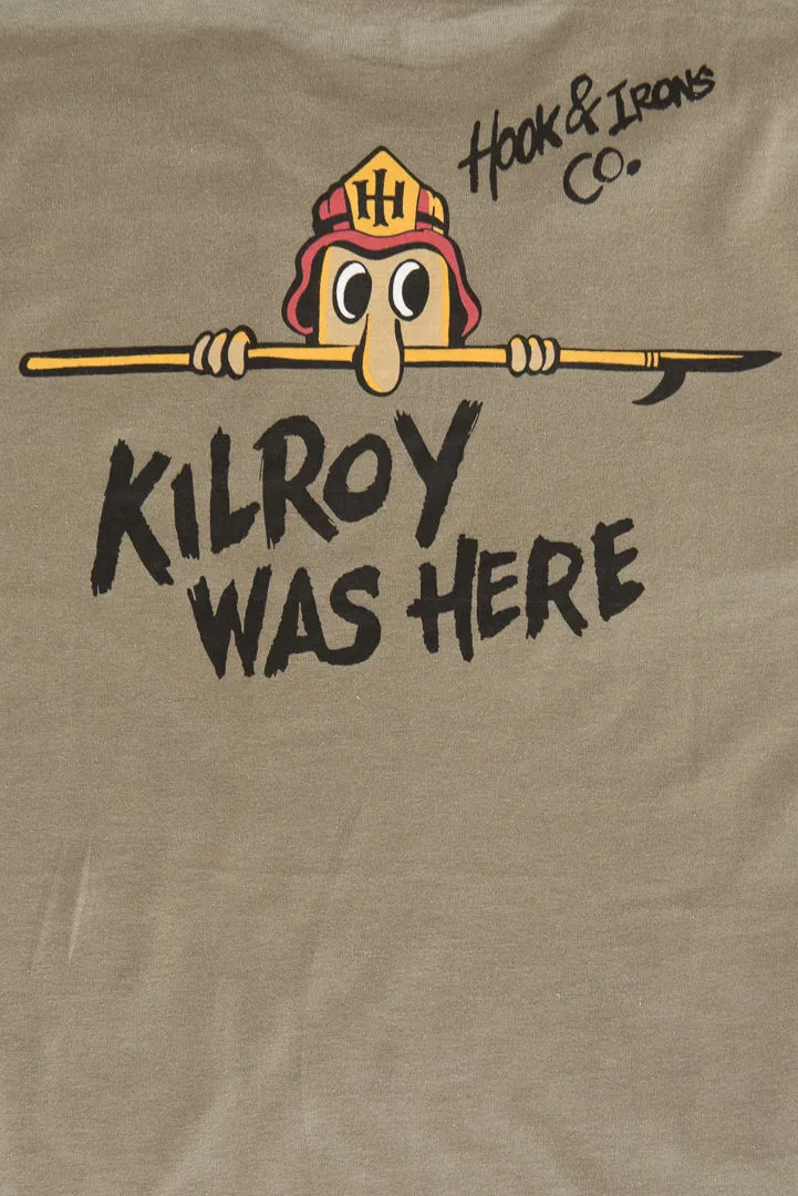 Kilroy Was Here - Army Green Tee