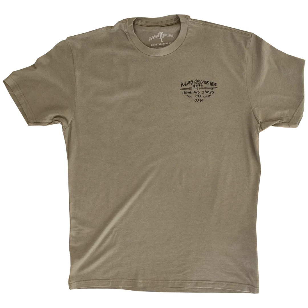 Kilroy Was Here - Army Green Tee