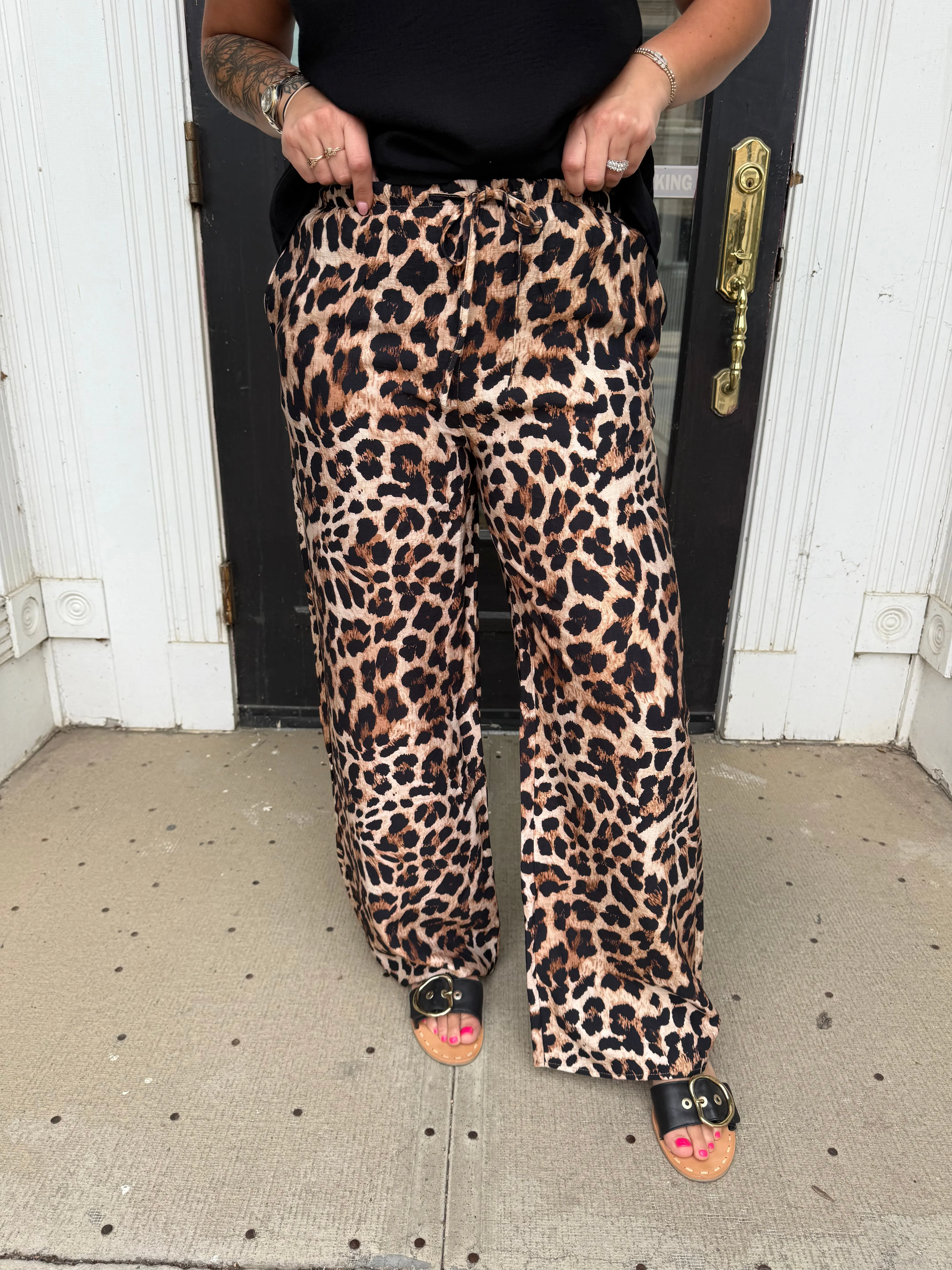 Leopard Wide Leg