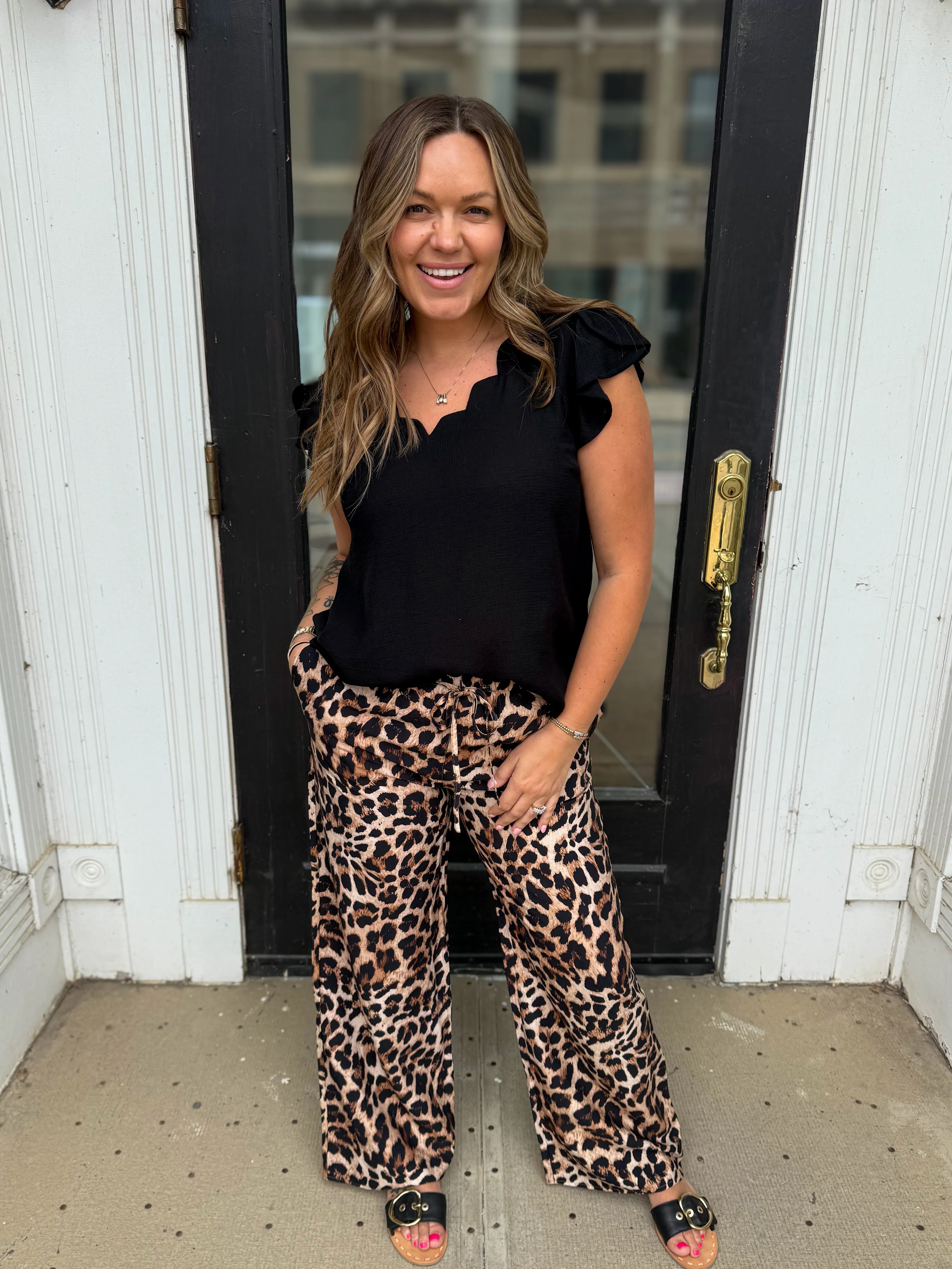 Leopard Wide Leg