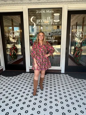 November Wishes Floral Dress