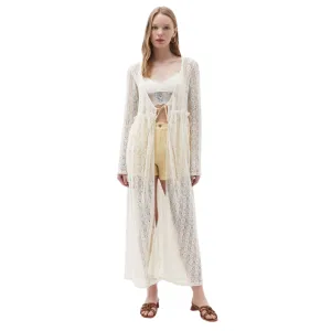 OXXO -  Maxi Kimono with Hemstitch Detail