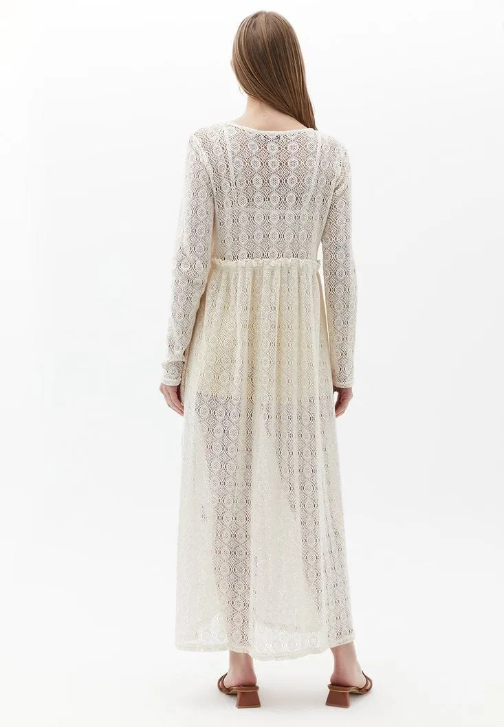 OXXO -  Maxi Kimono with Hemstitch Detail