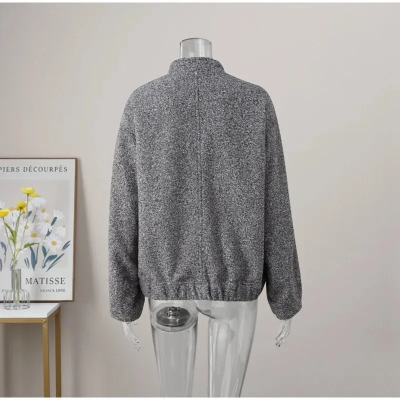 Pre Order:  Snap Buttons Woolen Jacket
