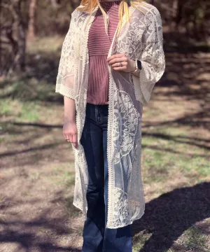 Sunset Lace Kimono